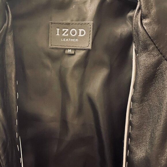 Women's genuine leather jacket medium Izod - Picture 3 of 4